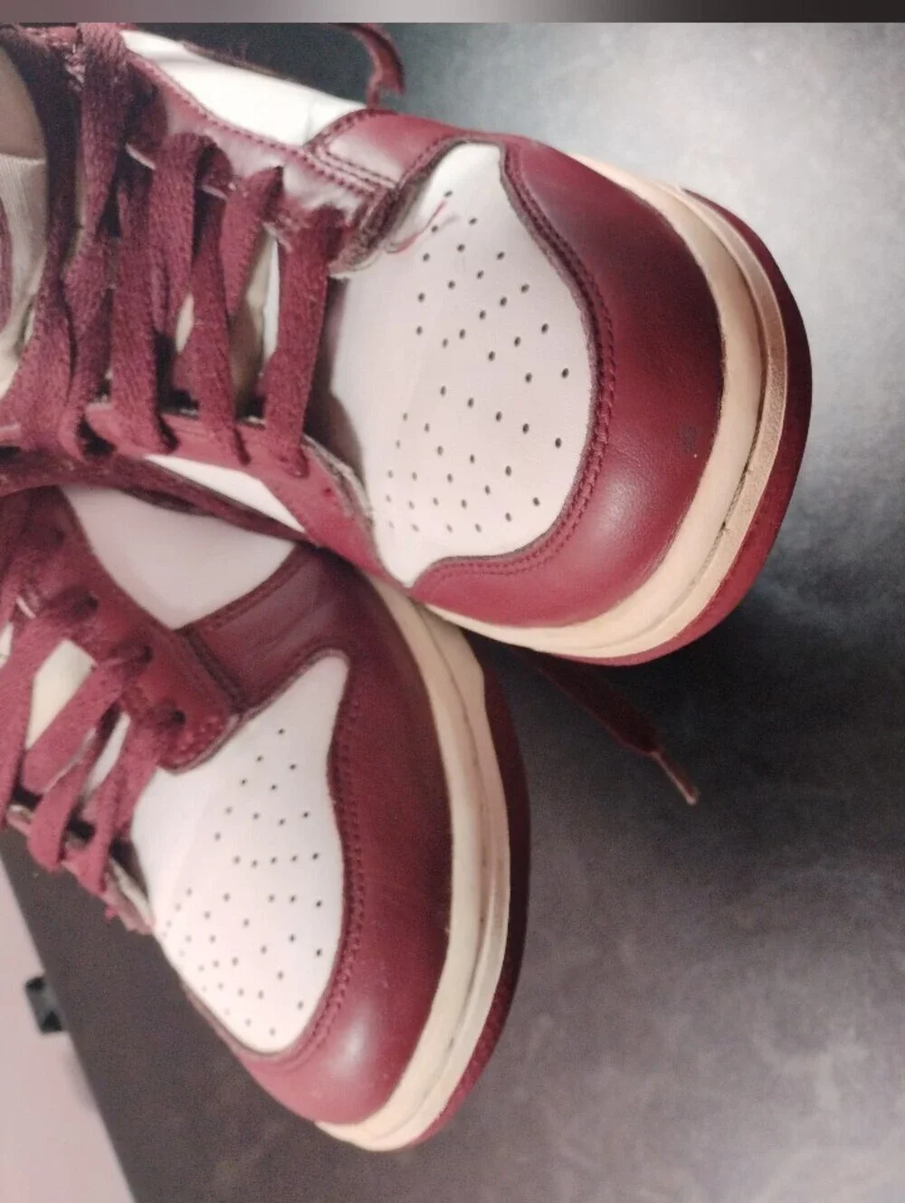 Nike Dunk Low Redwood GS 7Y White Gym Red FB9109‑115 – As‑Is
